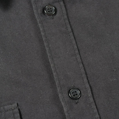 Saint Laurent Paris Military Long Sleeve Cotton Shirt — view 8