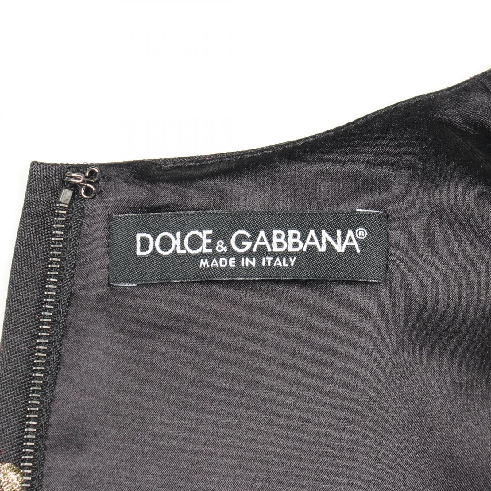Dolce & Gabbana Dress Embroidery Sheath Contrast Silk — view 3