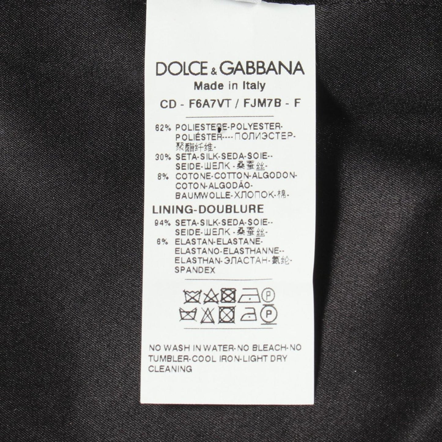 Dolce & Gabbana Dress Embroidery Sheath Contrast Silk — view 4