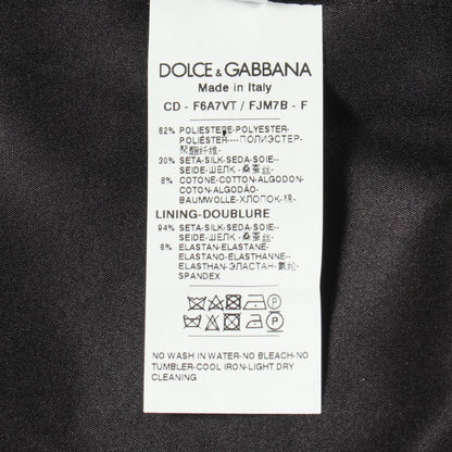 Dolce & Gabbana Dress Embroidery Sheath Contrast Silk — view 4