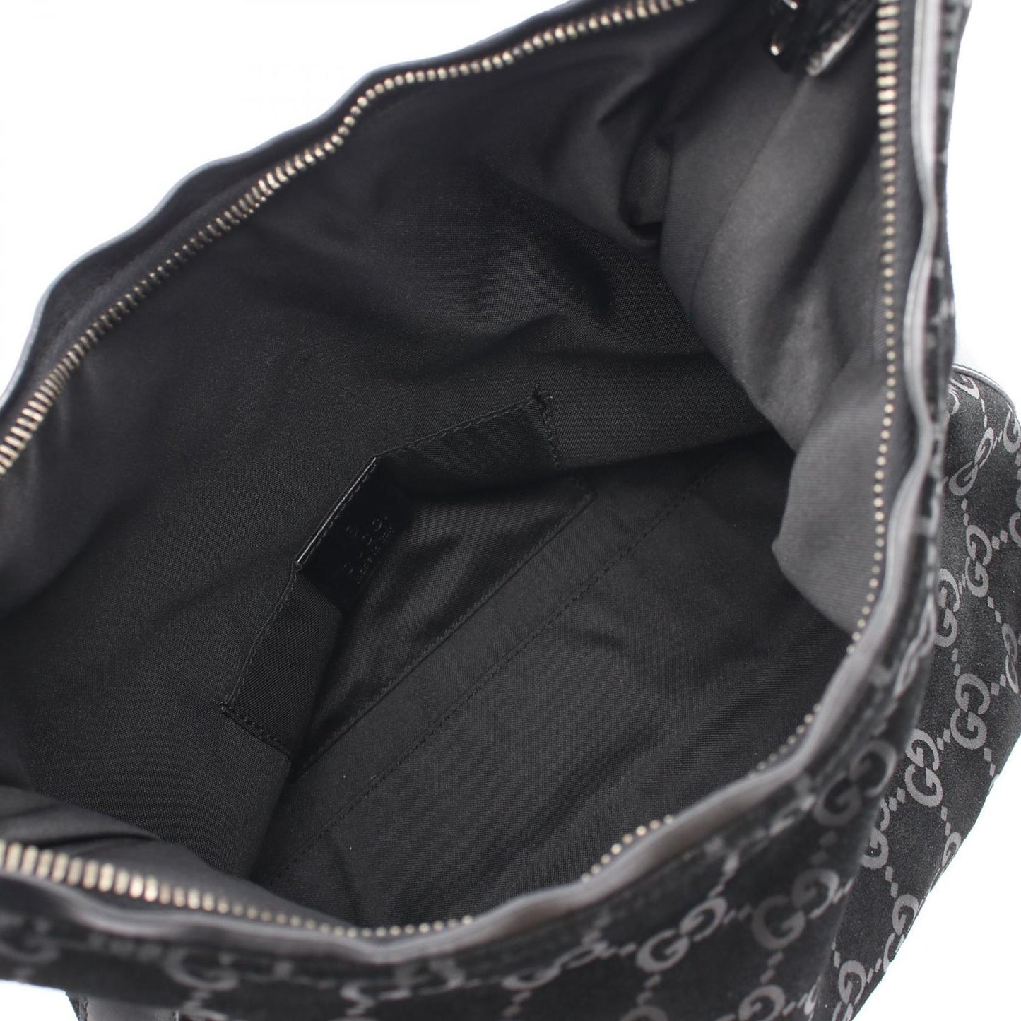 Gucci Shoulder Bag GG Pattern 000 Black Suede Leather — view 3