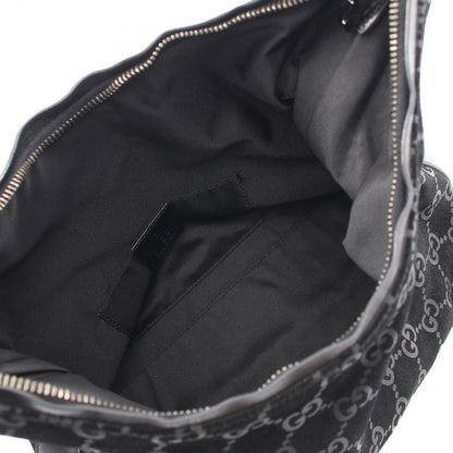 Gucci Shoulder Bag GG Pattern 000 Black Suede Leather — view 3