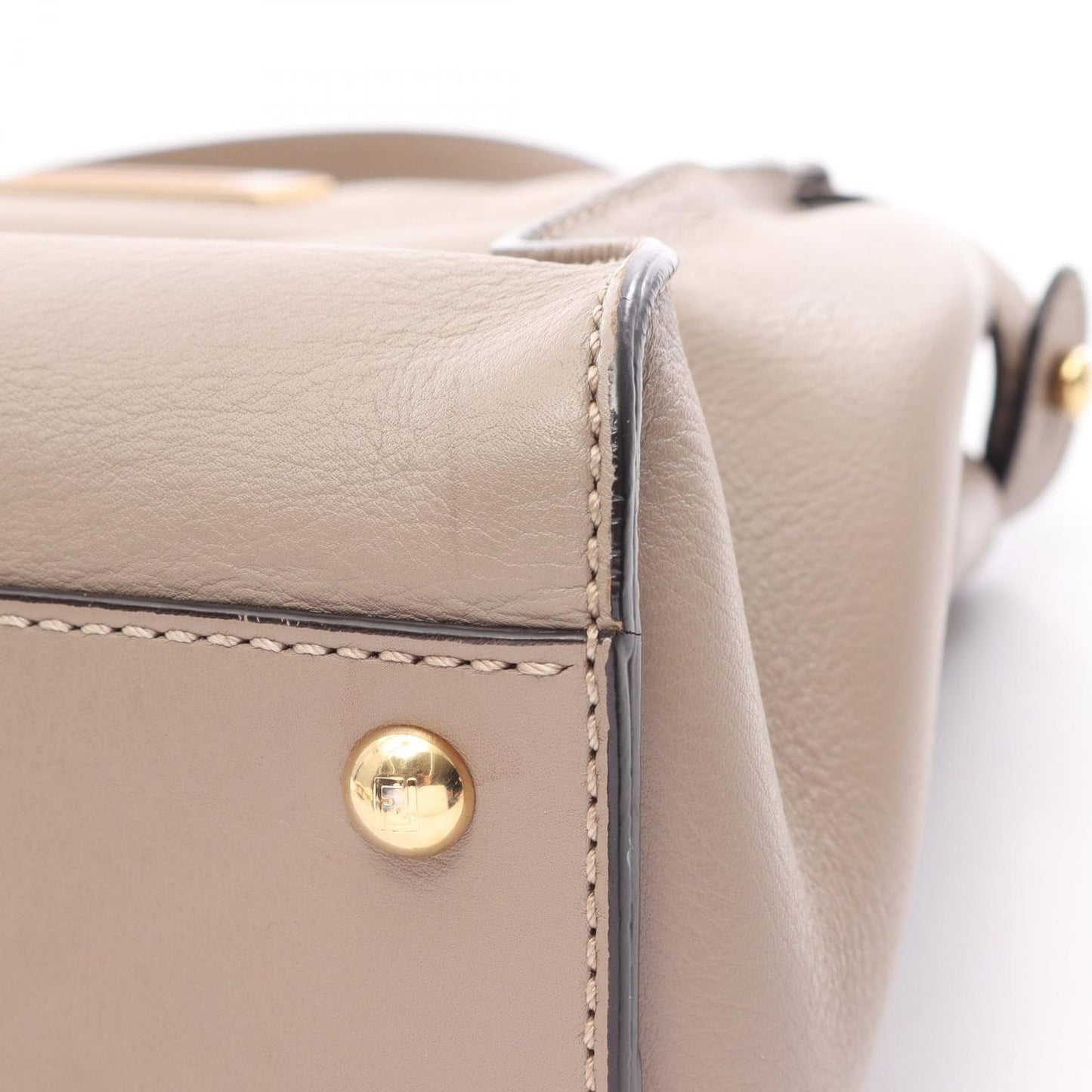 Fendi Handbag Peekaboo 2-Way Gray Leather Regular — view 7