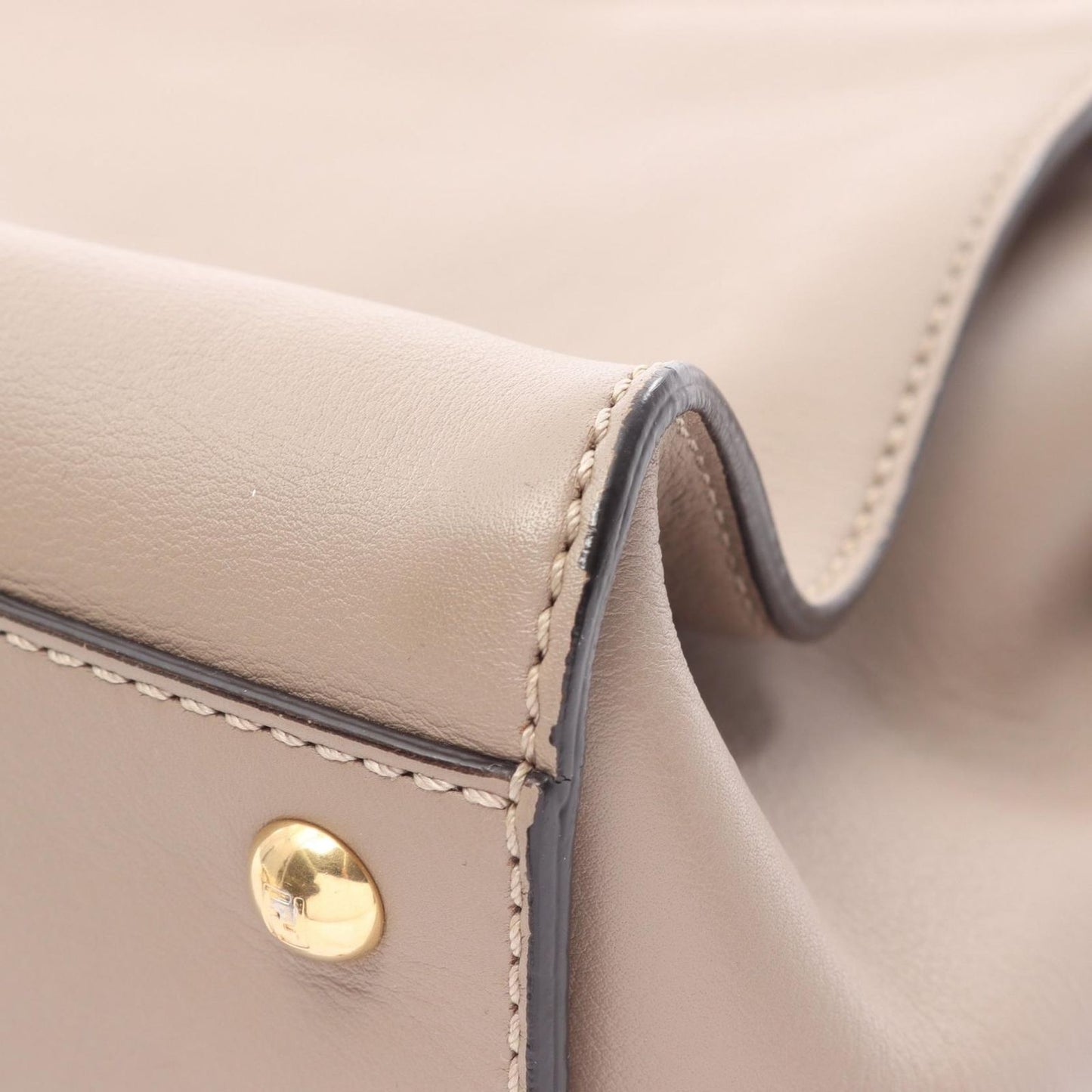 Fendi Handbag Peekaboo 2-Way Gray Leather Regular — view 9