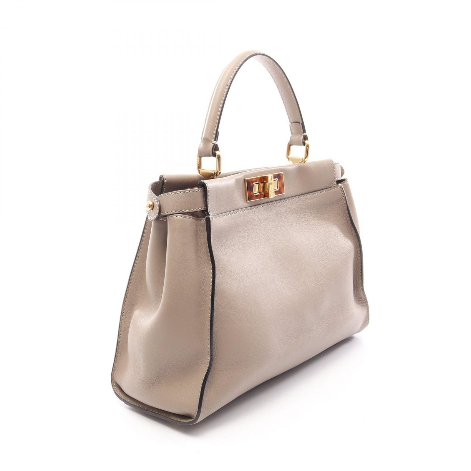 Fendi Handbag Peekaboo 2-Way Gray Leather Regular — view 2