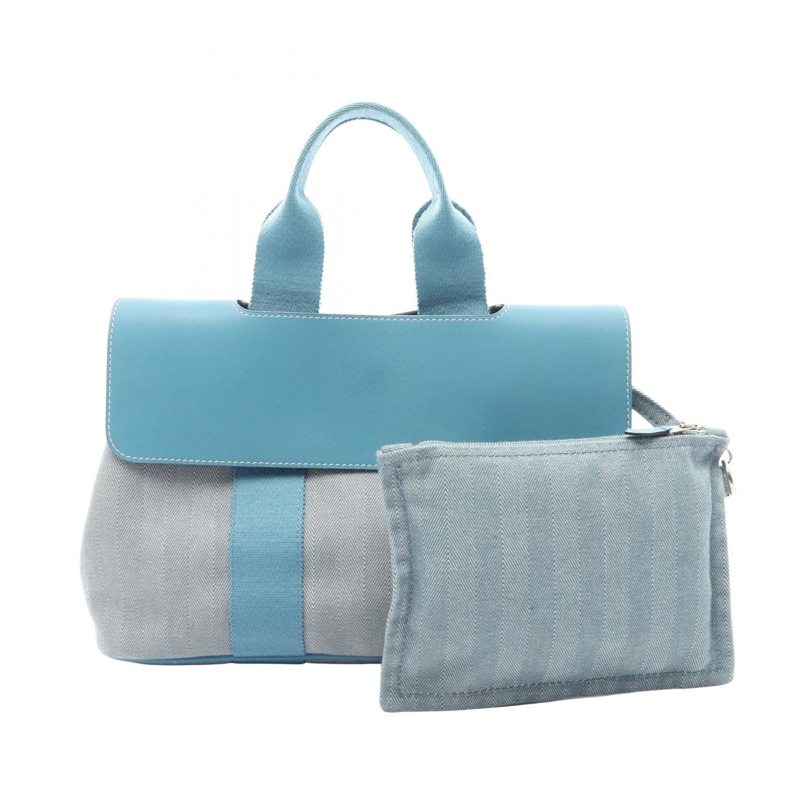 Hermes Handbag Valparaiso PM Blue Jean
