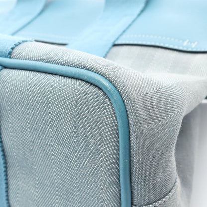 Hermes Handbag Valparaiso PM Blue Jean — view 8