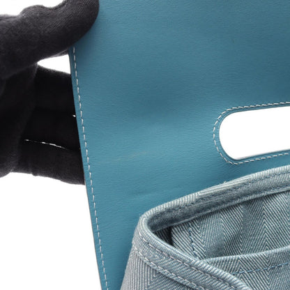 Hermes Handbag Valparaiso PM Blue Jean — view 5