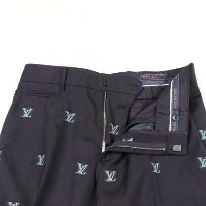 Louis Vuitton Pants LV Logo Jacquard Ur8 Wool Trousers — view 6
