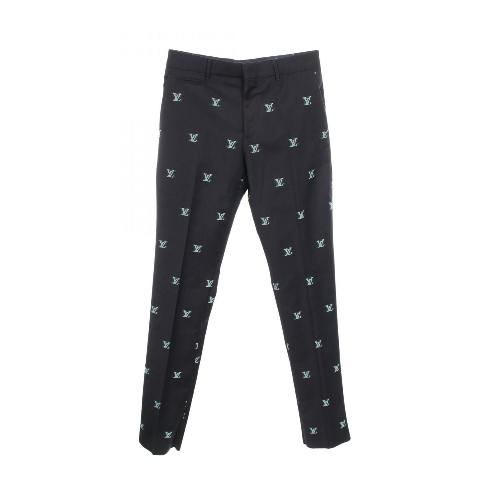 Louis Vuitton Pants LV Logo Jacquard Ur8 Wool Trousers
