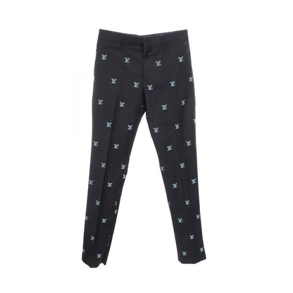 Louis Vuitton Pants LV Logo Jacquard Ur8 Wool Trousers