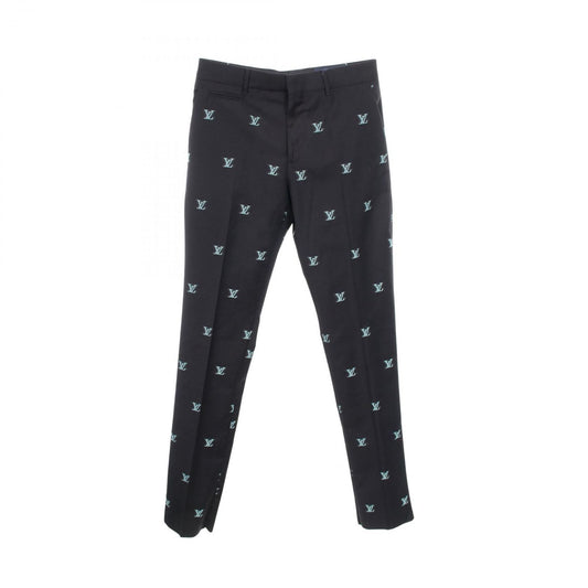 Louis Vuitton Pants LV Logo Jacquard Ur8 Wool Trousers