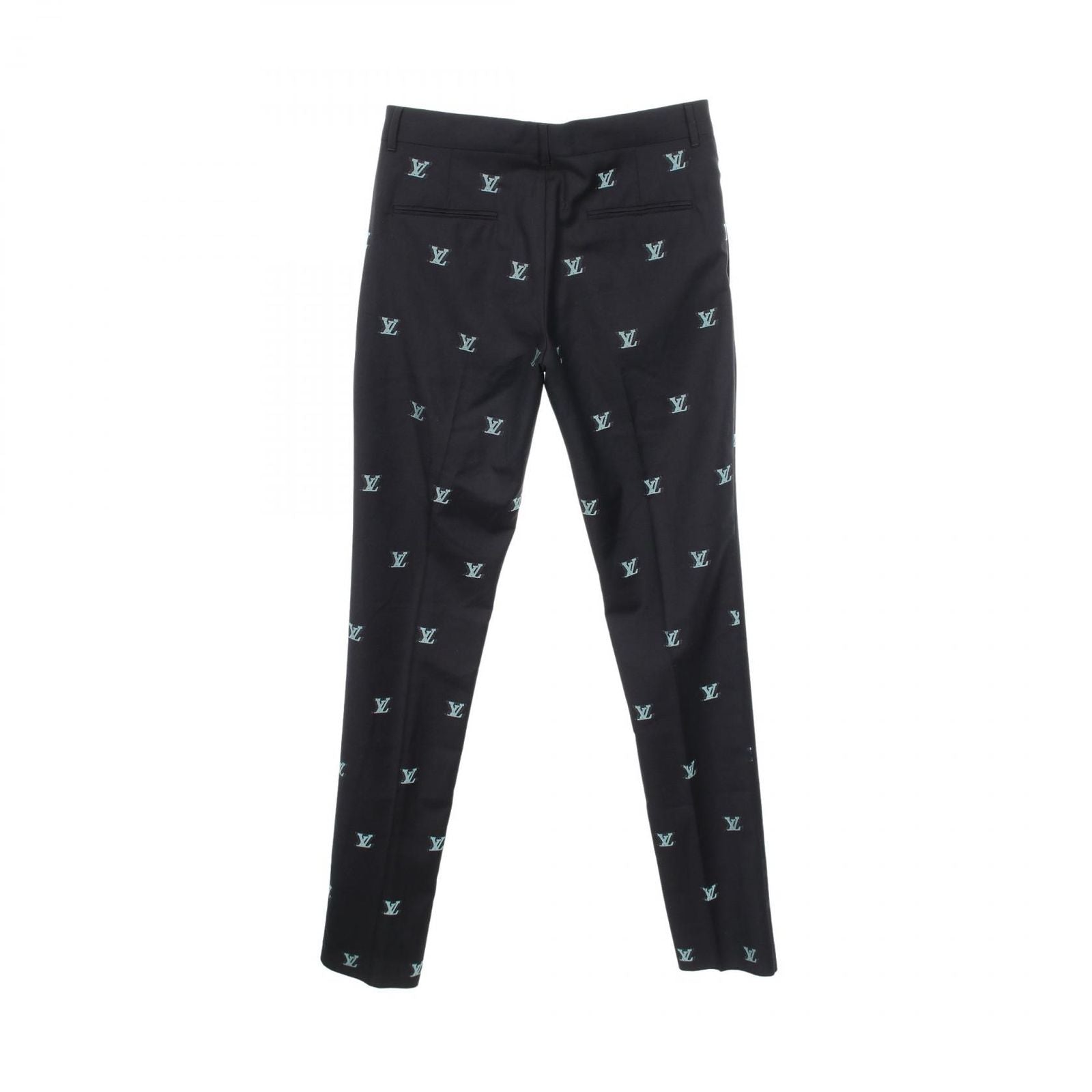 Louis Vuitton Pants LV Logo Jacquard Ur8 Wool Trousers — view 2