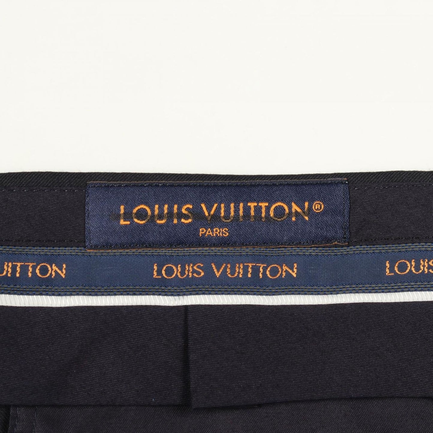 Louis Vuitton Pants LV Logo Jacquard Ur8 Wool Trousers — view 3