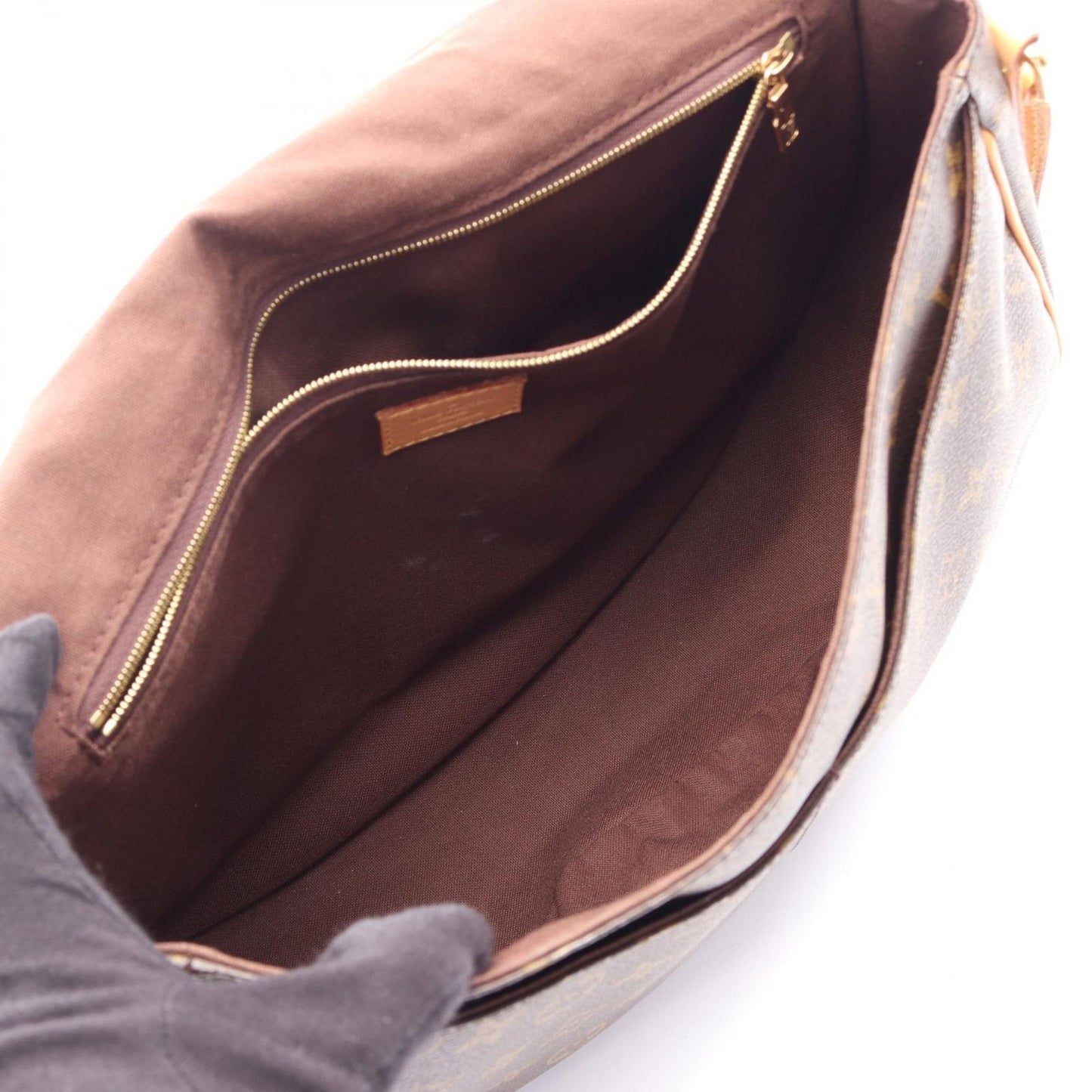 Louis Vuitton Shoulder Bag Menilmontant Canvas Leather — view 3