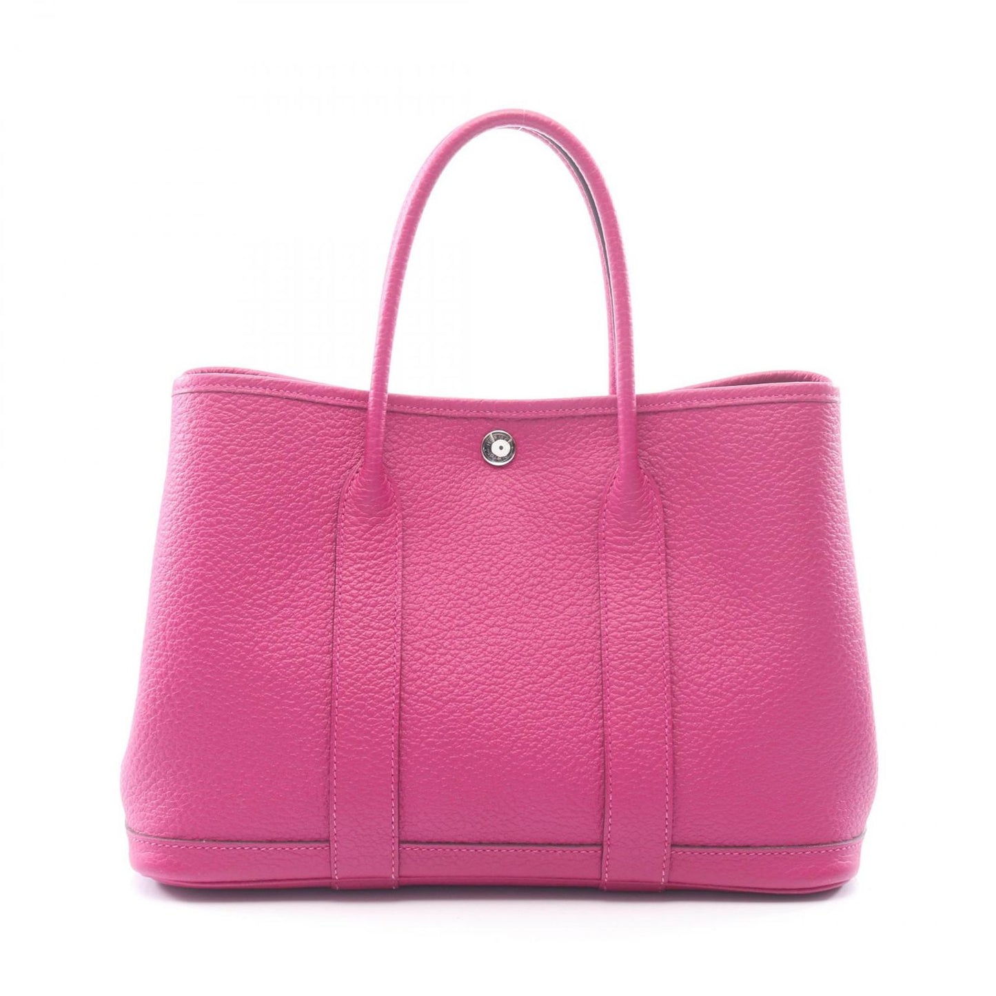 Hermes Tote Garden Party TPM Rose Purple Leather