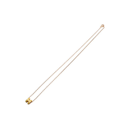 Hermes Mini Pop H Necklace H Pendant Yellow Gold — view 8