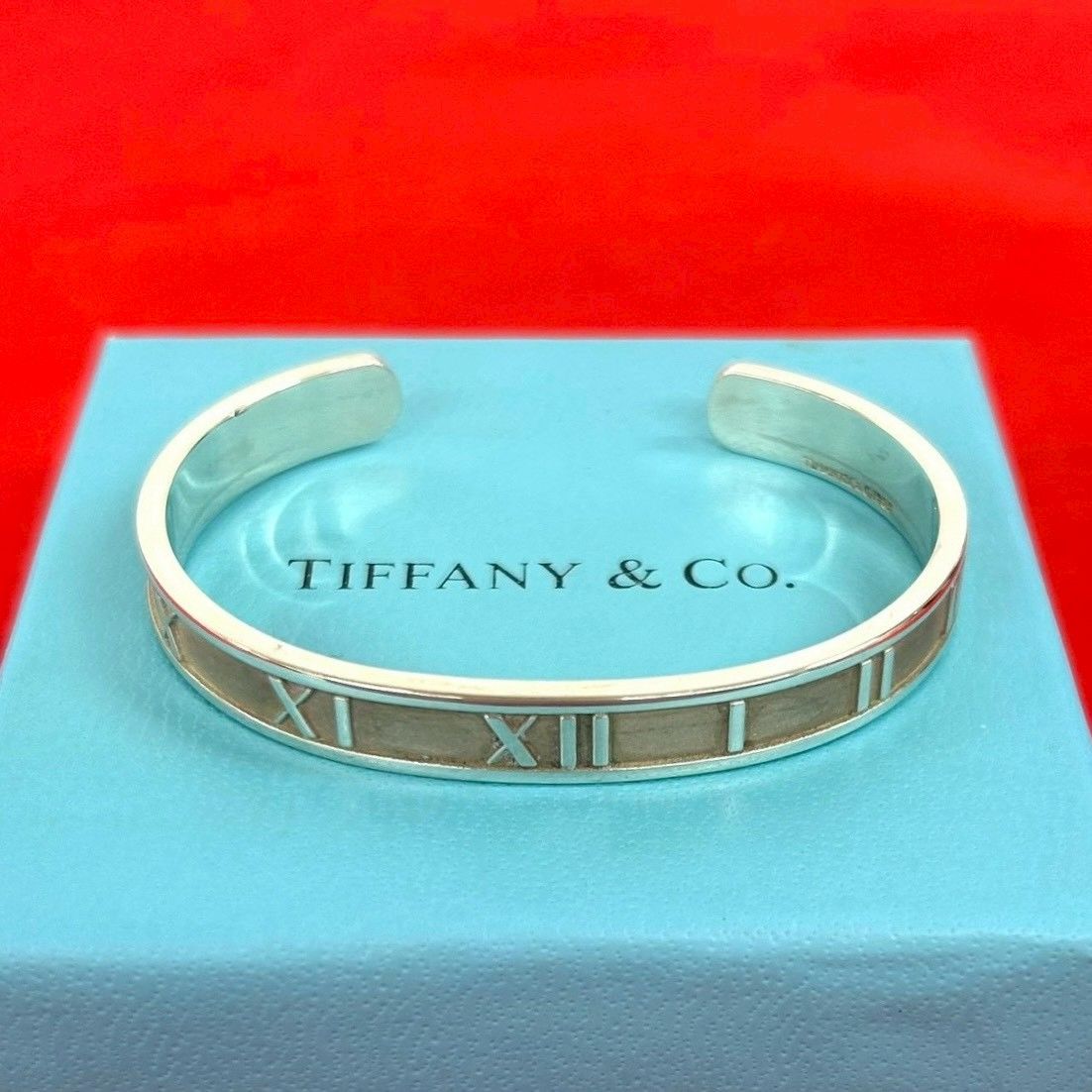 Tiffany & Co Vintage Atlas Bangle 925 Sterling Silver Bracelet