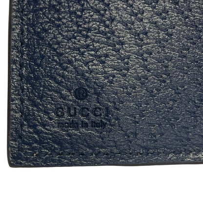 Gucci Trifold Wallet GG Plus Supreme Beige Dark Brown Navy — view 5