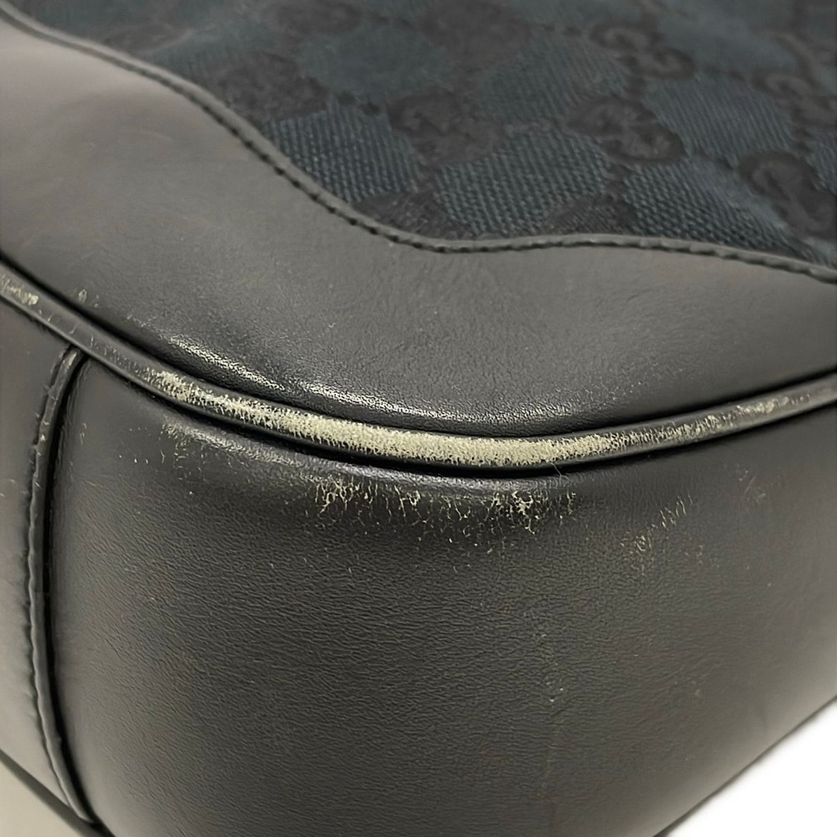 Gucci Handbag Bamboo Black Light Brown 2-Way Leather — view 6