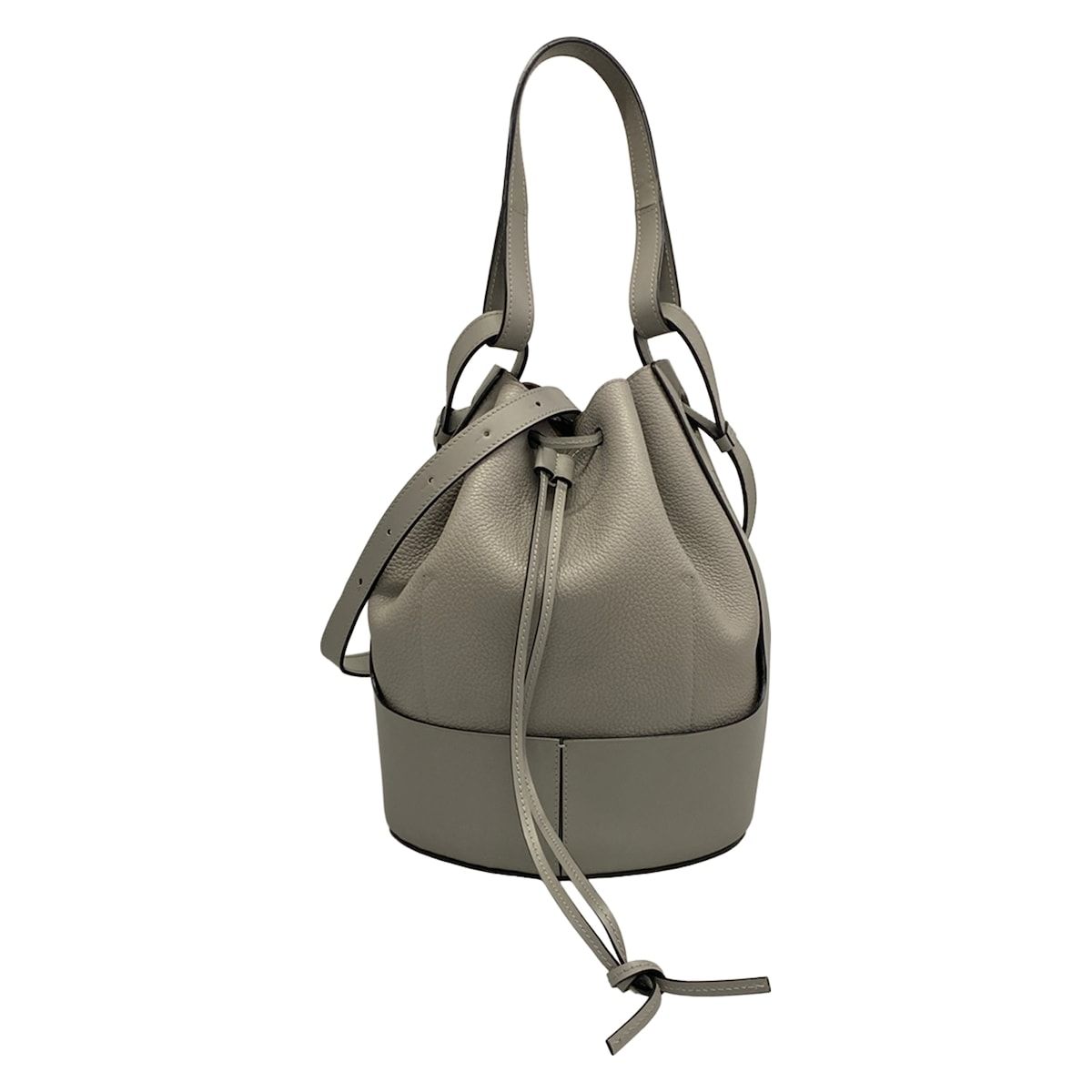 Loewe Shoulder Bag Balloon Gray Leather