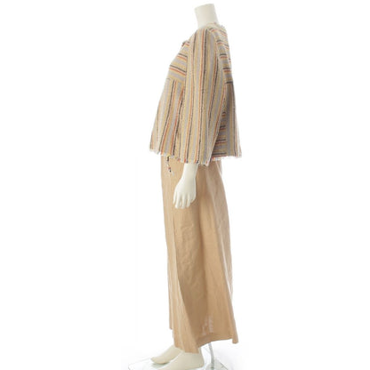 Chanel 00 Wool Nylon Set Ensemble 3 Piece Beige 42 — view 3