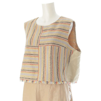 Chanel 00 Wool Nylon Set Ensemble 3 Piece Beige 42 — view 5