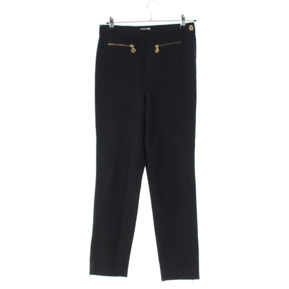 Chanel Vintage Wool CC Logo Pants Black 40