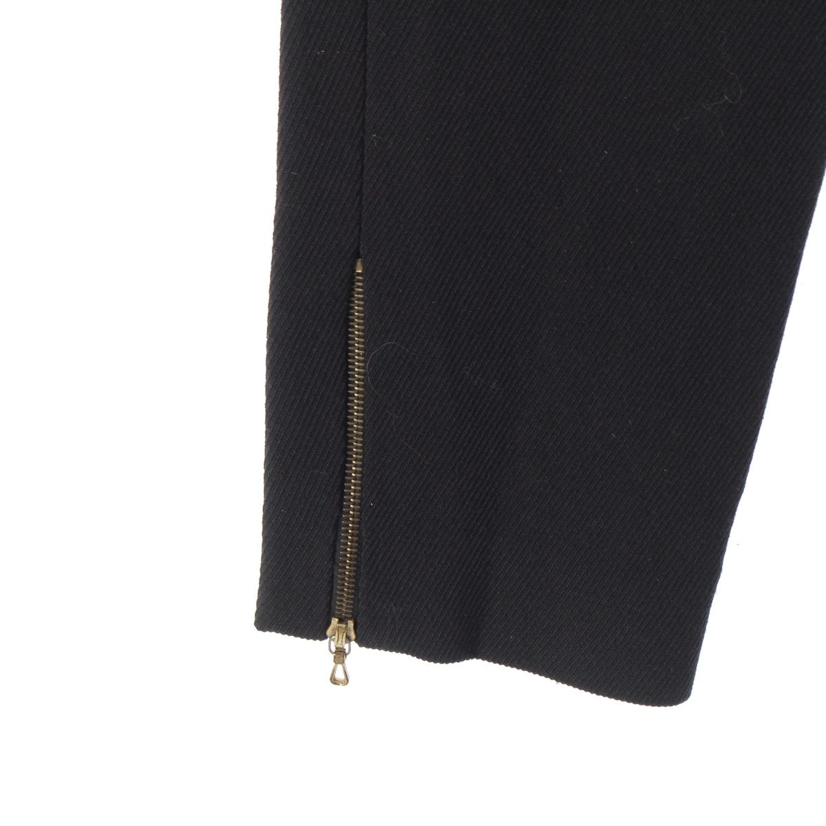 Chanel Vintage Wool CC Logo Pants Black 40 — view 5