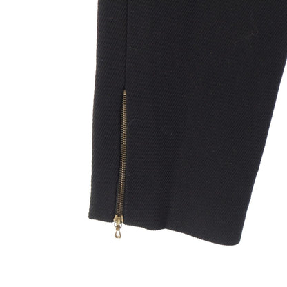 Chanel Vintage Wool CC Logo Pants Black 40 — view 5