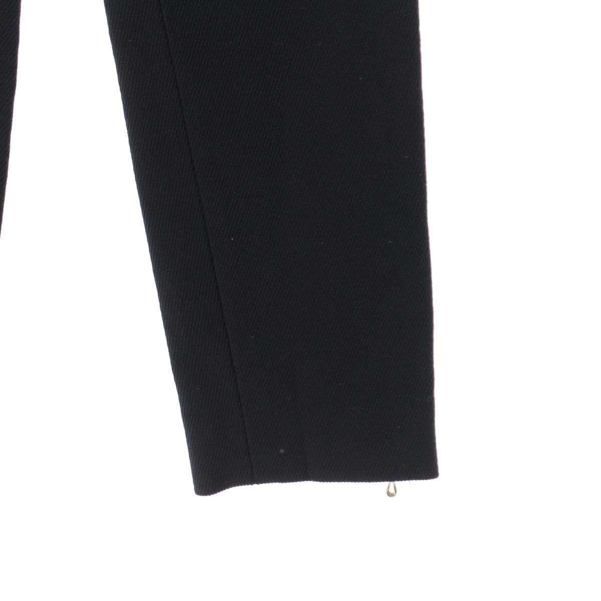 Chanel Vintage Wool CC Logo Pants Black 40 — view 4