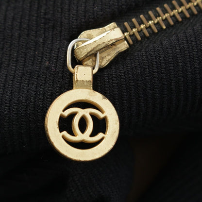 Chanel Vintage Wool CC Logo Pants Black 40 — view 6