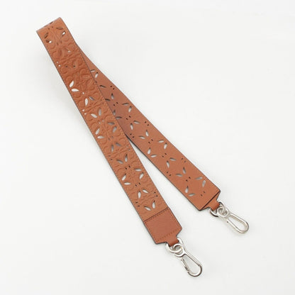 Loewe Leather Anagram Logo Shoulder Strap Tan Brown — view 2