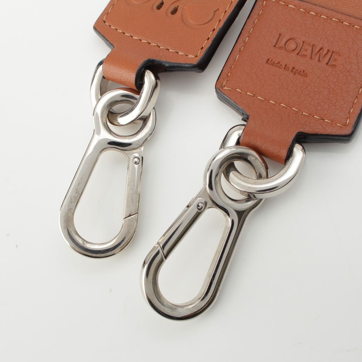 Loewe Leather Anagram Logo Shoulder Strap Tan Brown — view 6