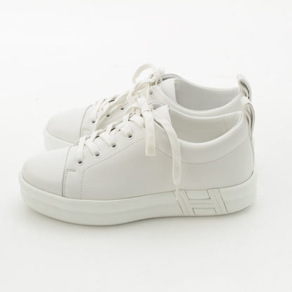 Hermes Happy Leather Sneakers White — view 3