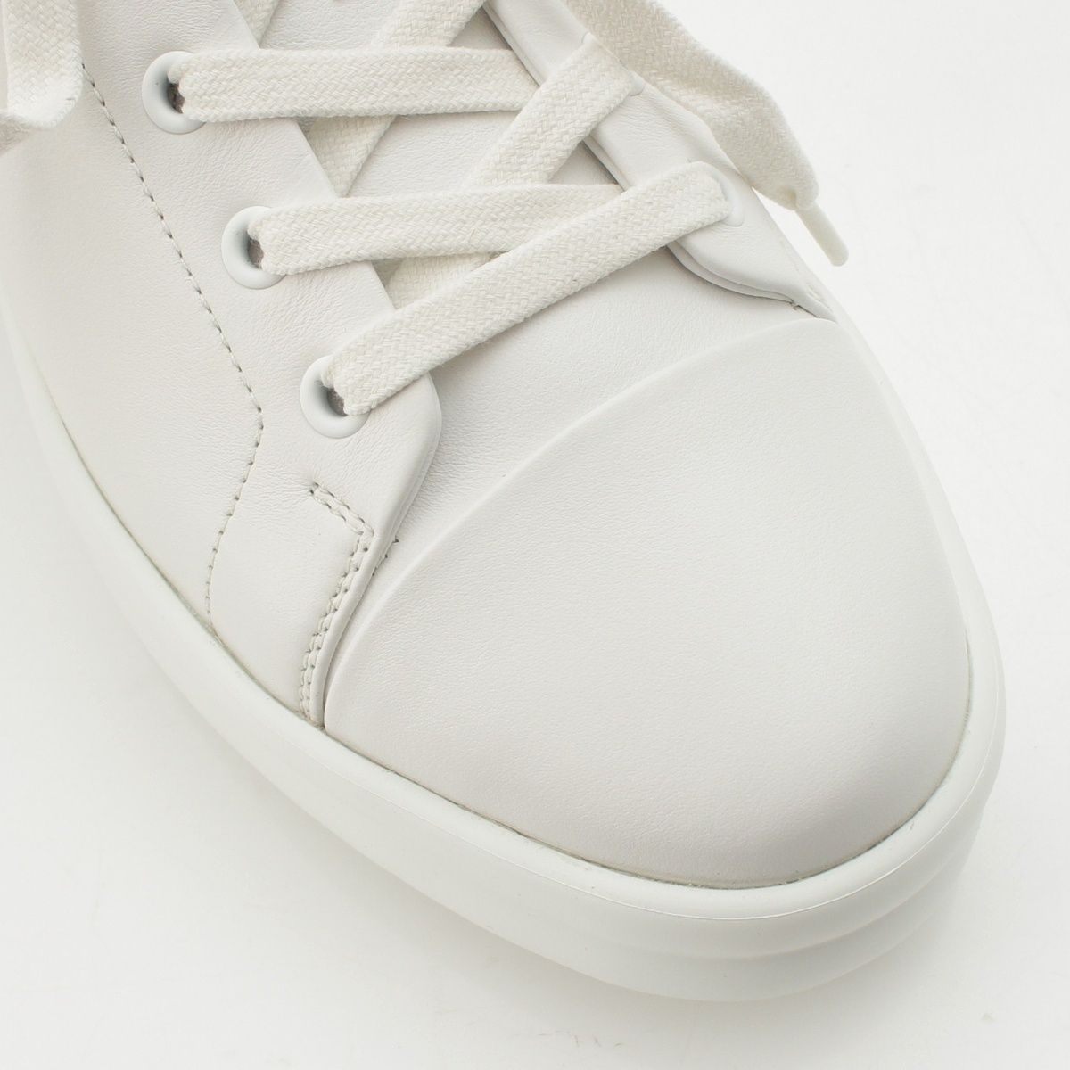 Hermes Happy Leather Sneakers White — view 6