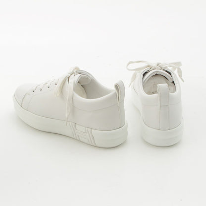 Hermes Happy Leather Sneakers White — view 4