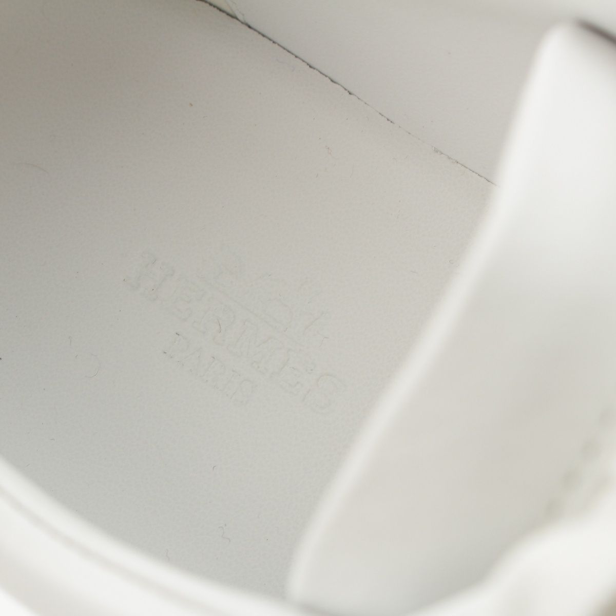 Hermes Happy Leather Sneakers White — view 7