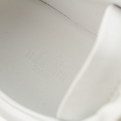 Hermes Happy Leather Sneakers White — view 7