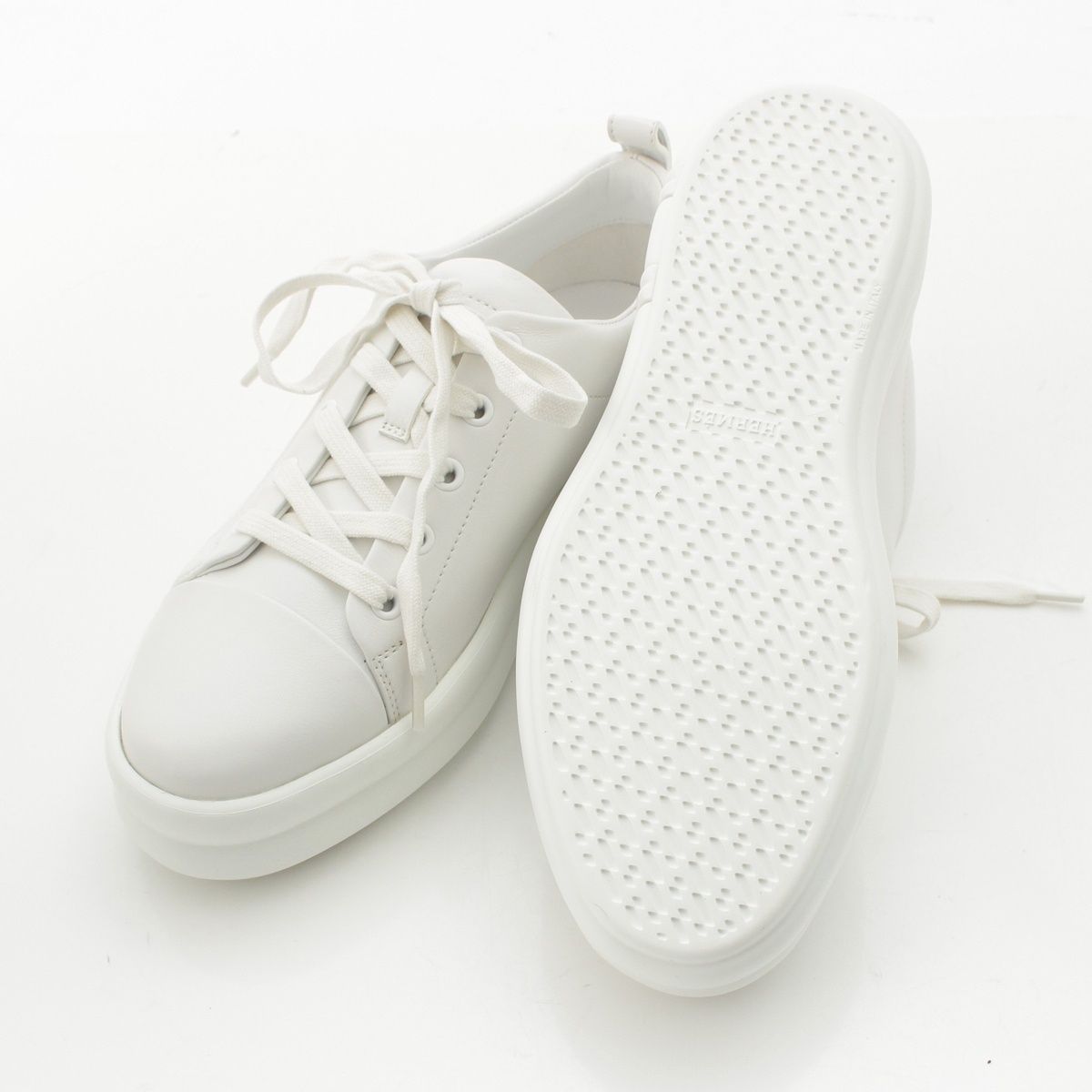Hermes Happy Leather Sneakers White — view 5