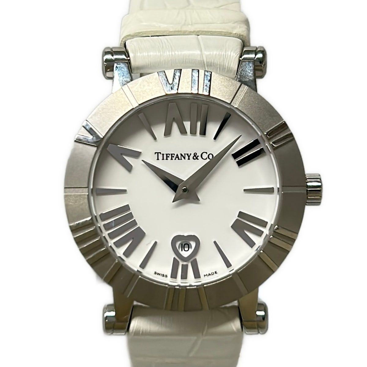 Tiffany & Co Watch Atlas Round White