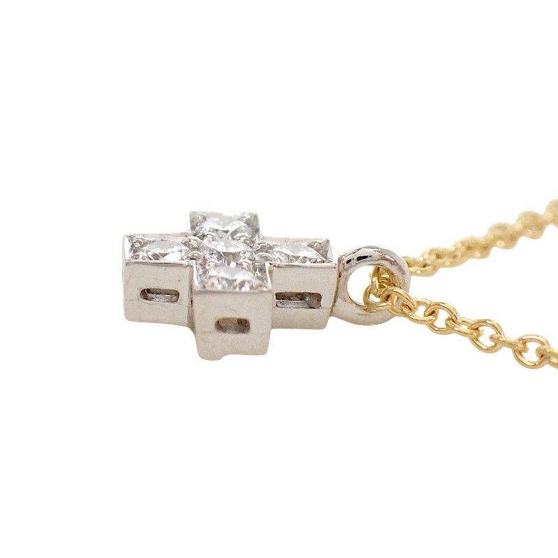 Tiffany & Co Cruciform Necklace Platinum Gold Silver — view 5