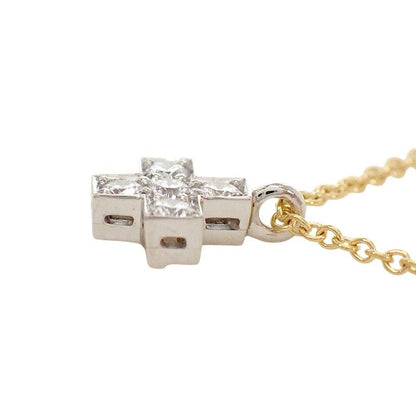 Tiffany & Co Cruciform Necklace Platinum Gold Silver — view 5
