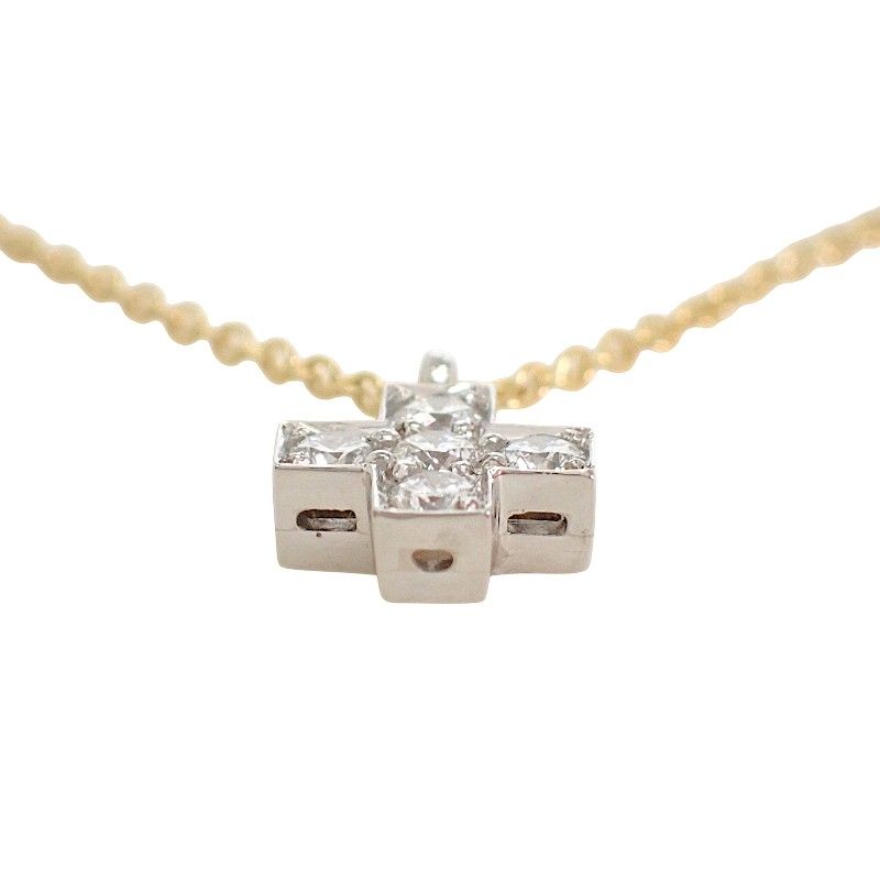 Tiffany & Co Cruciform Necklace Platinum Gold Silver — view 6