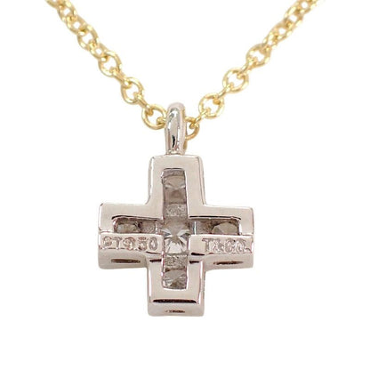 Tiffany & Co Cruciform Necklace Platinum Gold Silver — view 7