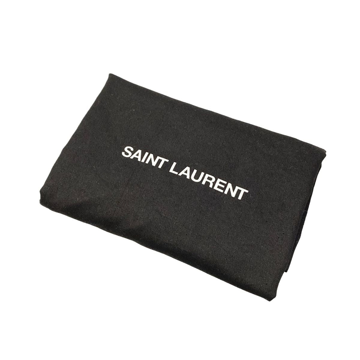 Saint Laurent Paris Shoulder Bag Manhattan Black Embossed Removable Strap — view 8