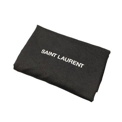 Saint Laurent Paris Shoulder Bag Manhattan Black Embossed Removable Strap — view 8
