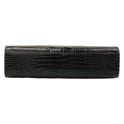 Saint Laurent Paris Shoulder Bag Manhattan Black Embossed Removable Strap — view 5