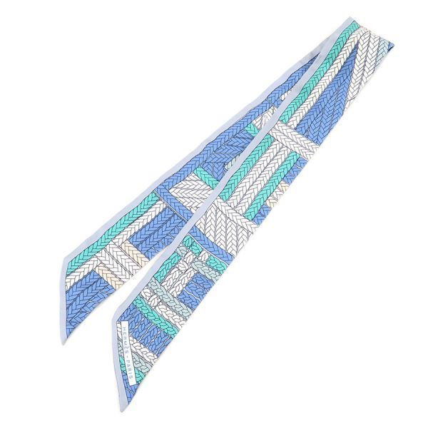 Hermes Twilly Scarf Blue