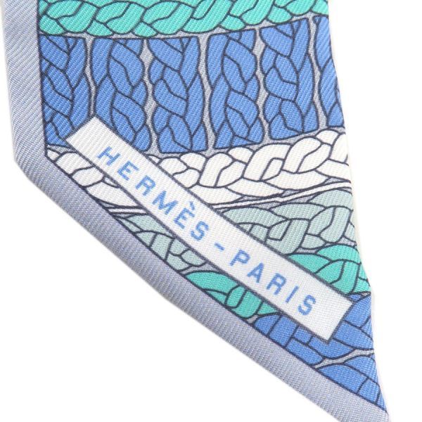Hermes Twilly Scarf Blue — view 7